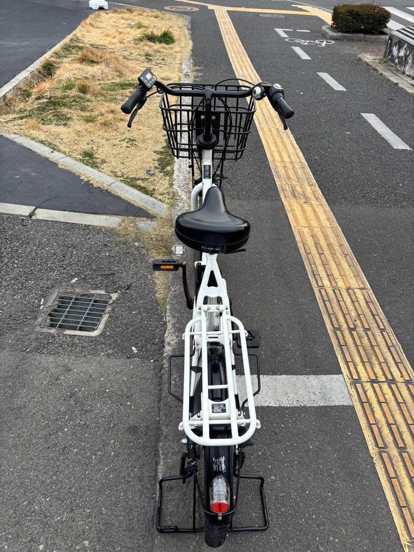 067 中古20㌅ Panasonic電動アシスト自転車　8Ah 大阪
