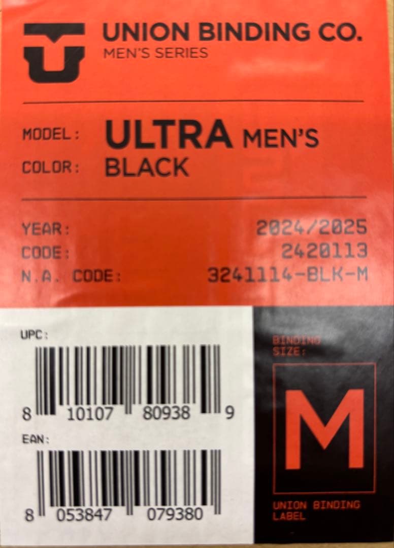 UNION ULTRA ブラック Mサイズ　新品未使用