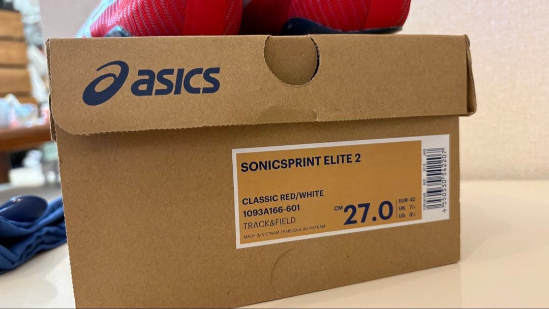 ASICS SONICSPRINT ELITE 2 27.0cm レッド