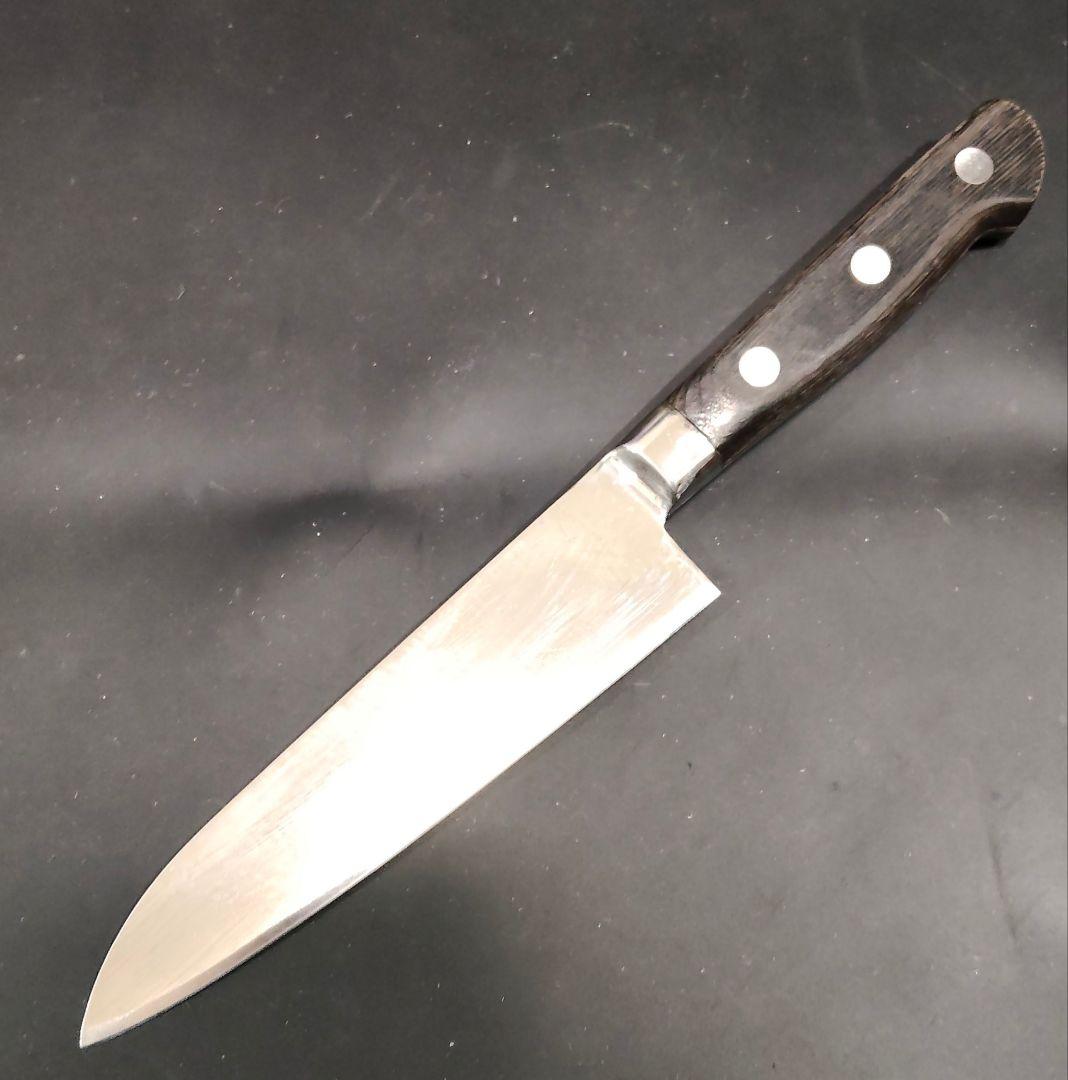 有次 特製 日本鋼(SK鋼) ハガネ 小 三徳 16cm 研ぎ済み 京都 包丁