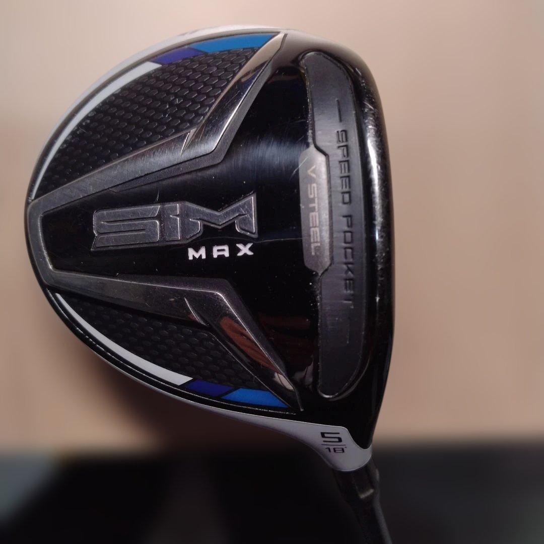 テーラーメイドSiM MAX　FW5（18°）フレックスSR 　ヘッドカバー有