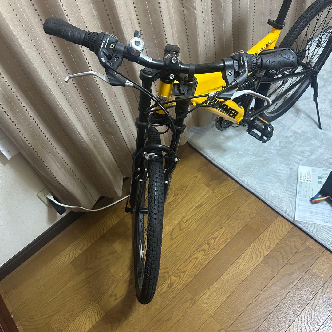 【美品】HUMMER マウンテンバイク 26インチ イエロー