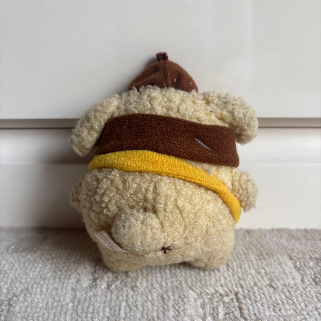 サンリオ　ポムポムプリン　初期　レトロ　ぬいぐるみ　マスコット　キーホルダー