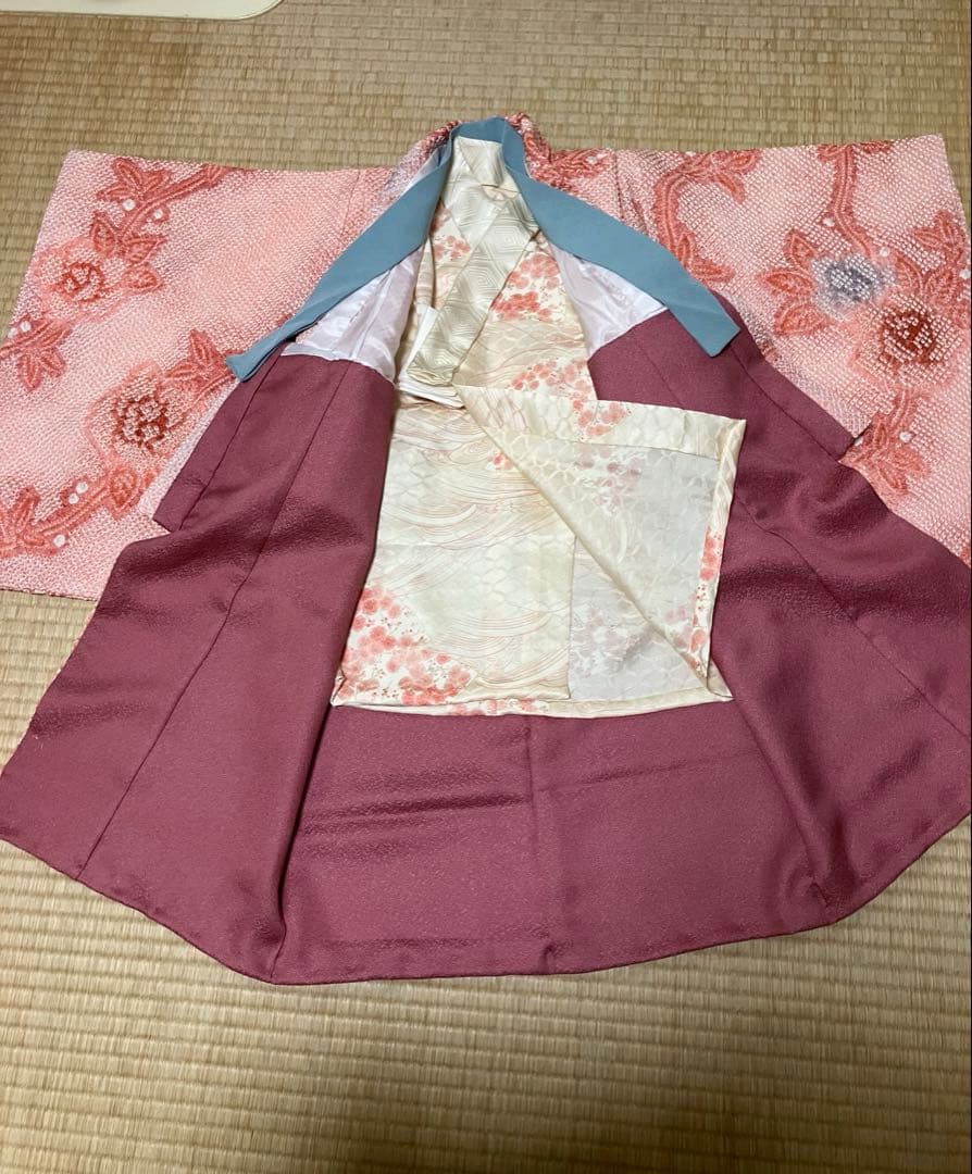 藤娘きぬたや被布　3歳祝い着