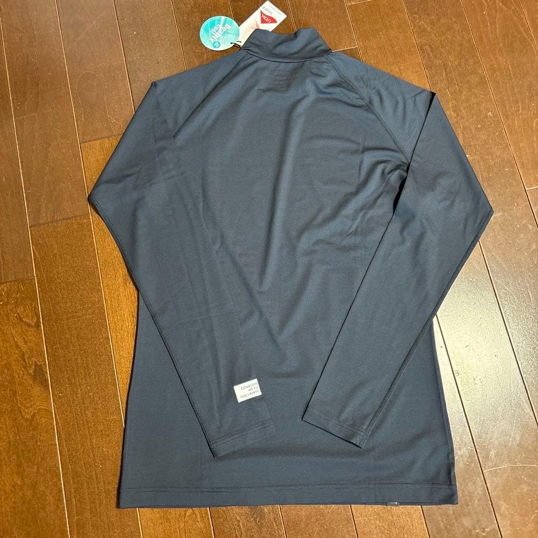 パーリーゲイツ　Nペア 天竺メッシュモックネックアンダーシャツ濃紺サイズ5