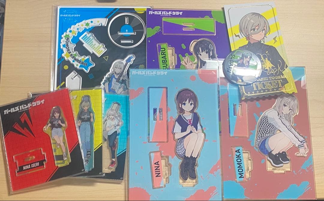 ガールズバンドクライ アクリルスタンド その他グッズ セット (おまけ付き)