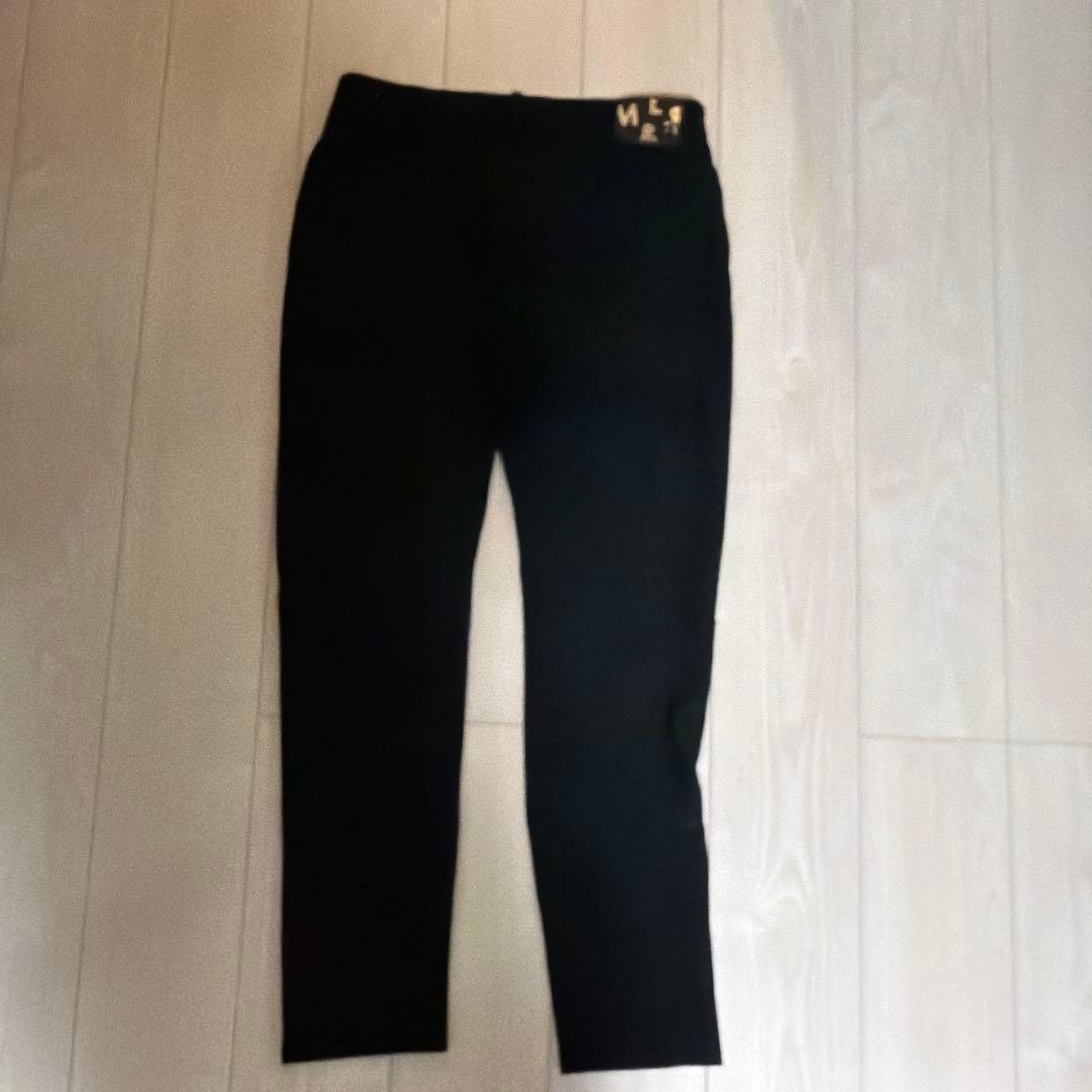MARK AND LONA ブラックパンツ スリムフィット