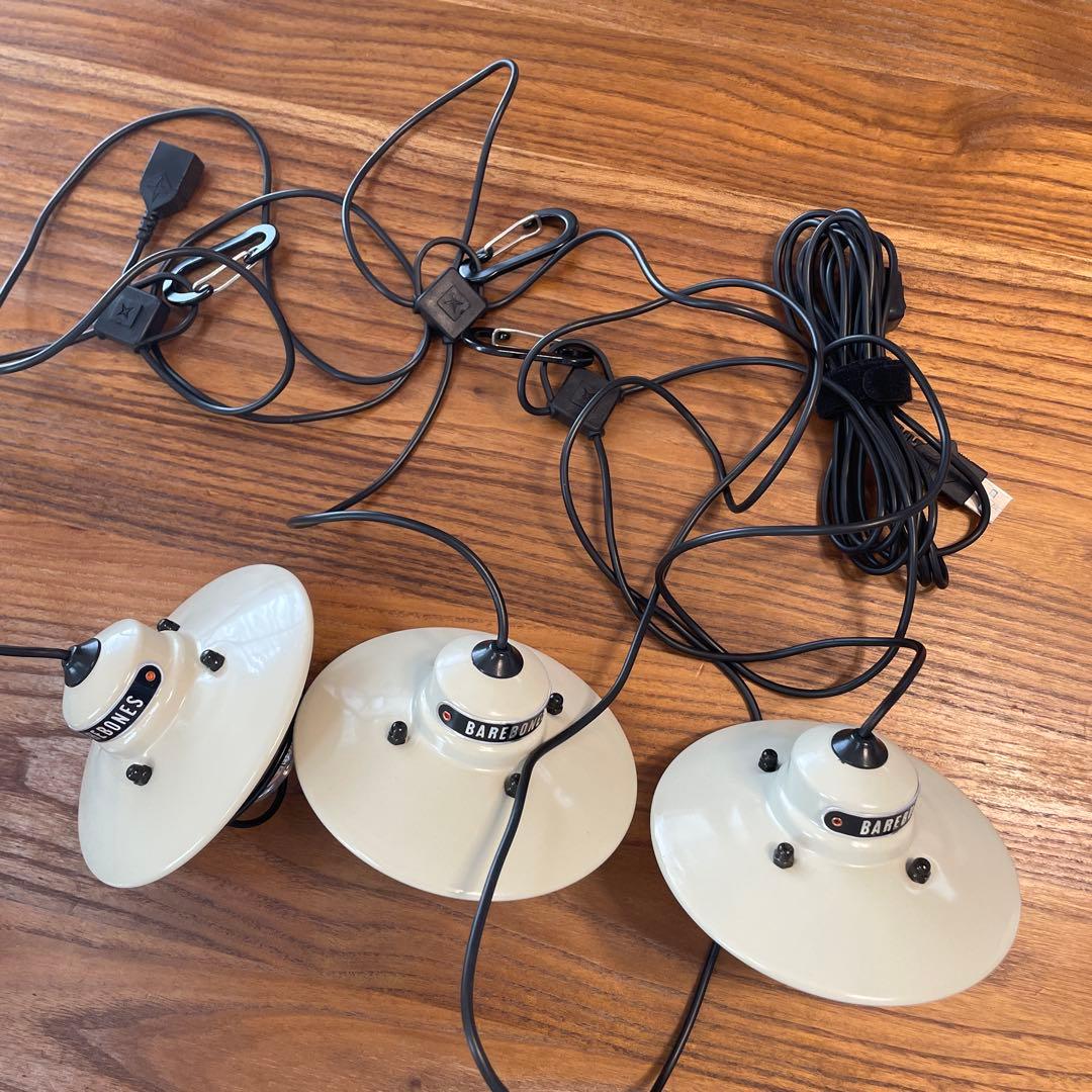 Barebones ベアボーンズ　3連ランタン　ホワイト