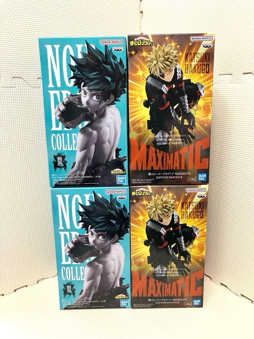 僕のヒーローアカデミア 緑谷出久 爆豪勝己 フィギュア 4体セット