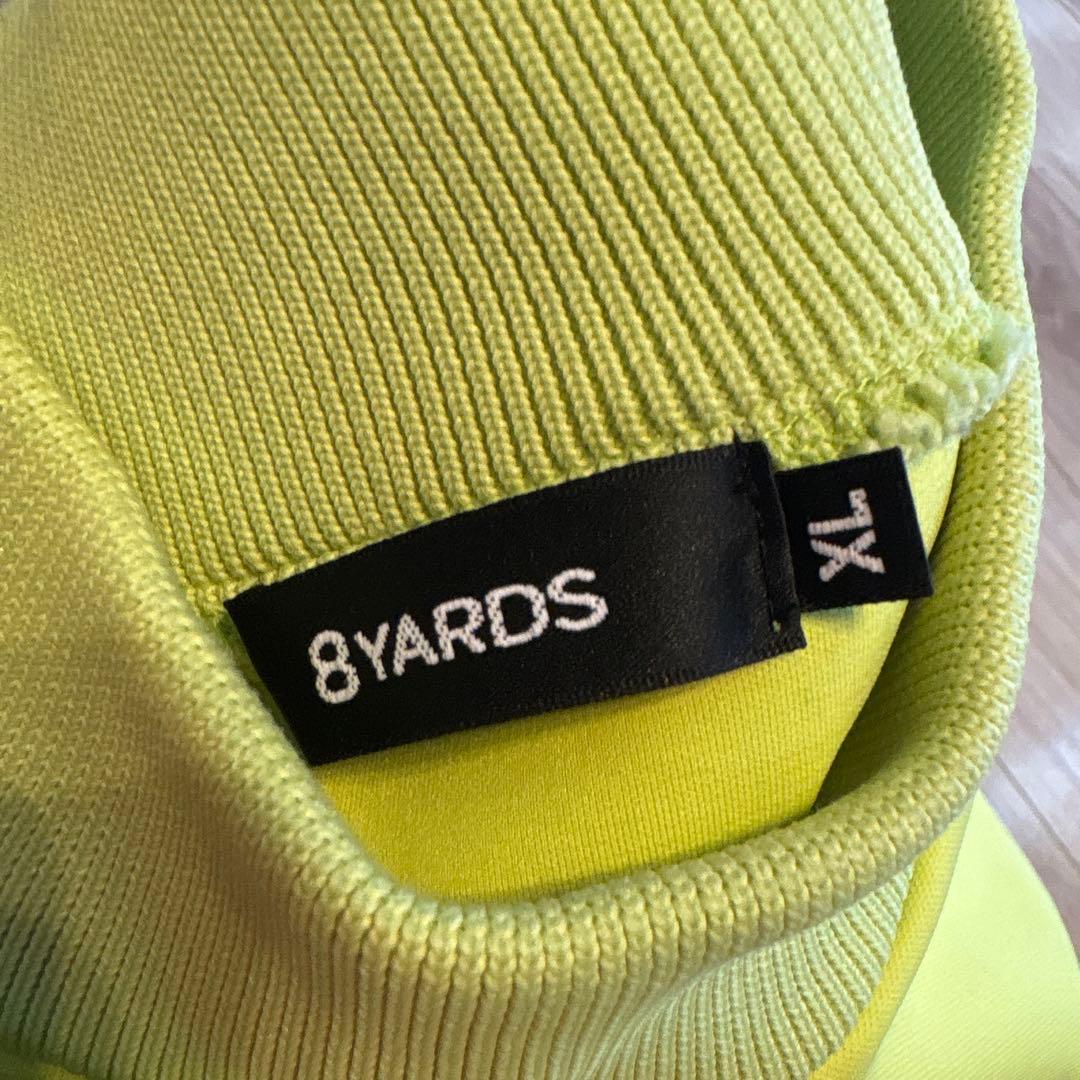 8YARDS 蛍光イエロー ラグランシャツ