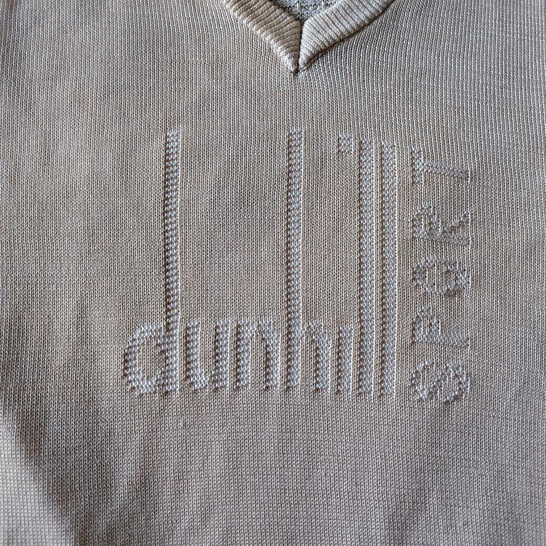 dunhill Sport ベージュ Vネックベスト Lサイズ