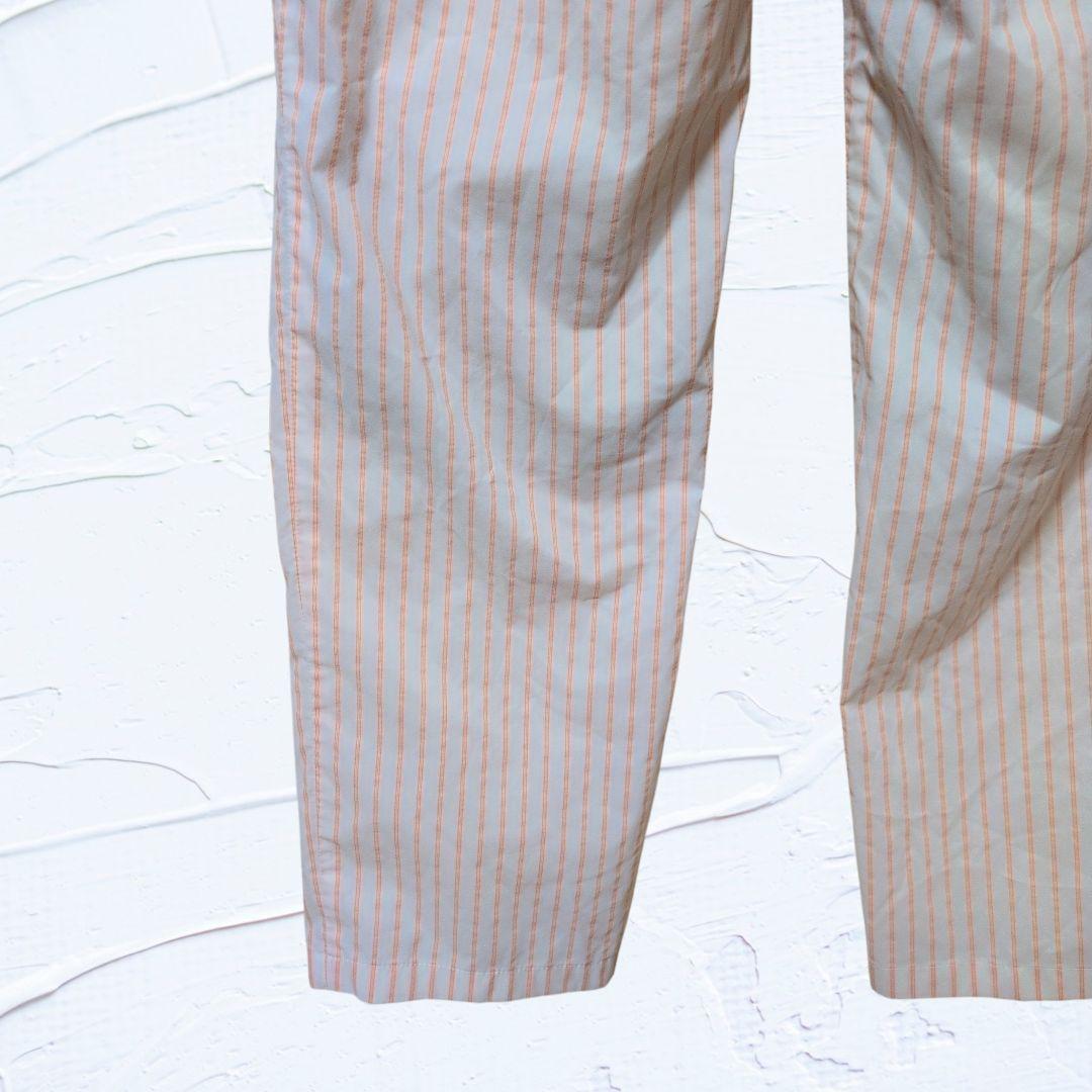 ❤美品❤23区GOLF ゴルフパンツ ストライプ ワッペンロゴ ゆったりサイズ3