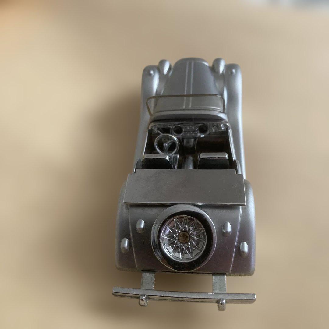 クラシックカー 模型 シルバー 約15cm
