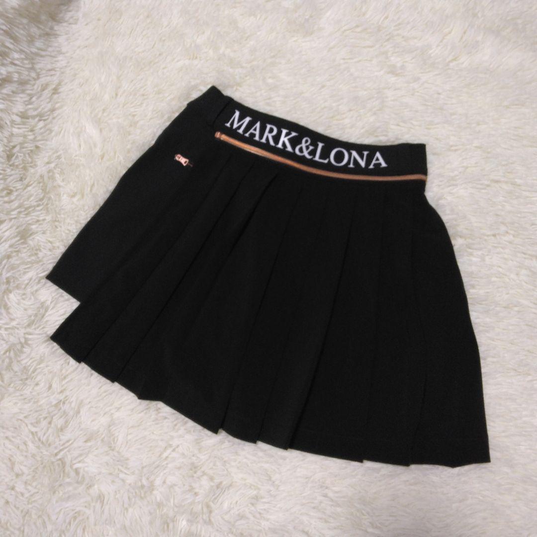 MARK&LONA　CODE　2WAY デタッチャブル　プリーツスカート　黒