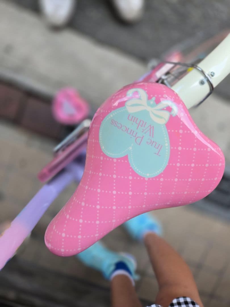 幼児用自転車 ピンク プリンセスデザイン
