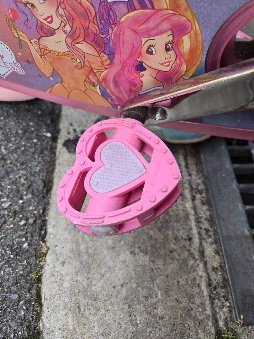 幼児用自転車 ピンク プリンセスデザイン