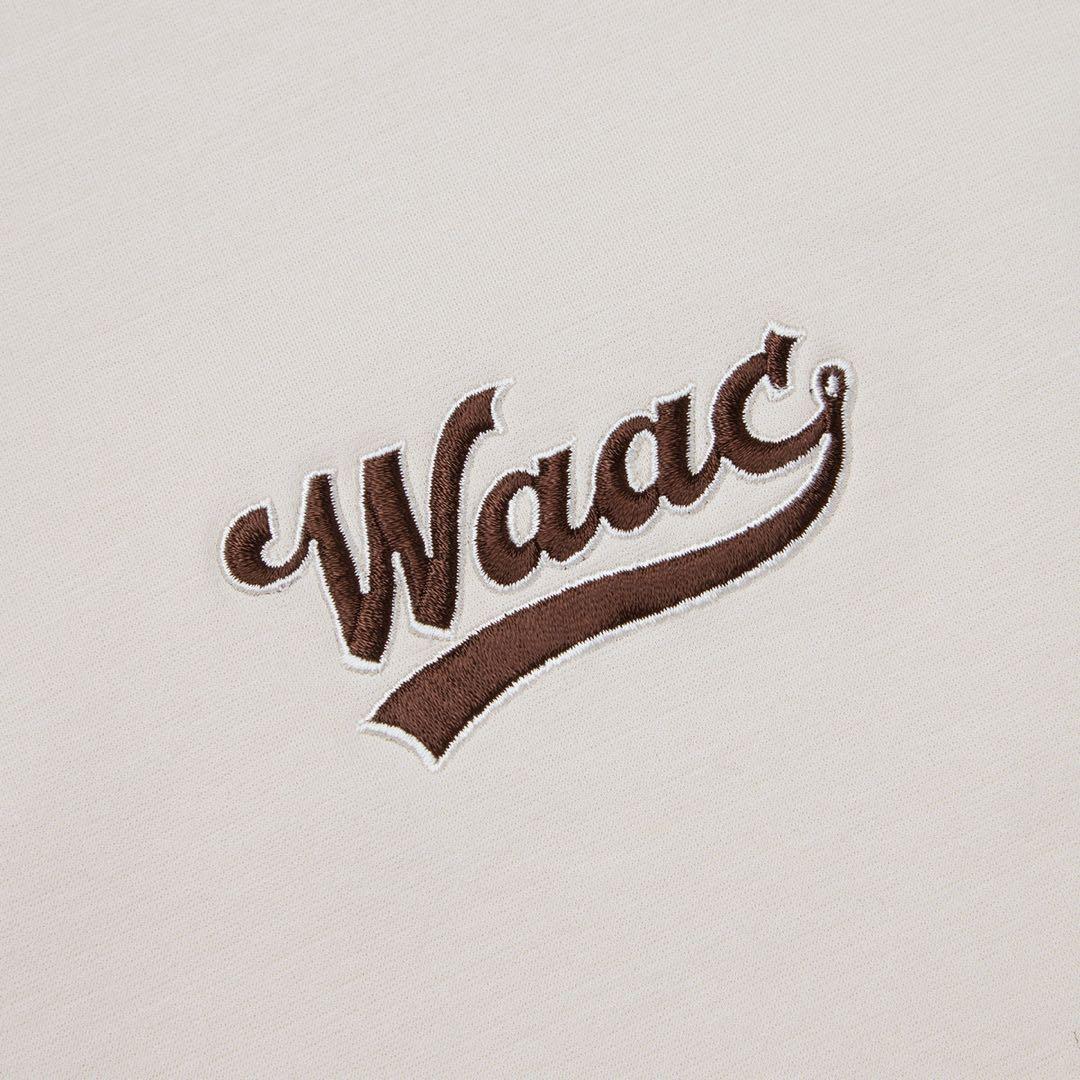 【新品】新作！waac ライトストレッチポンチポロシャツ アイボリー　L