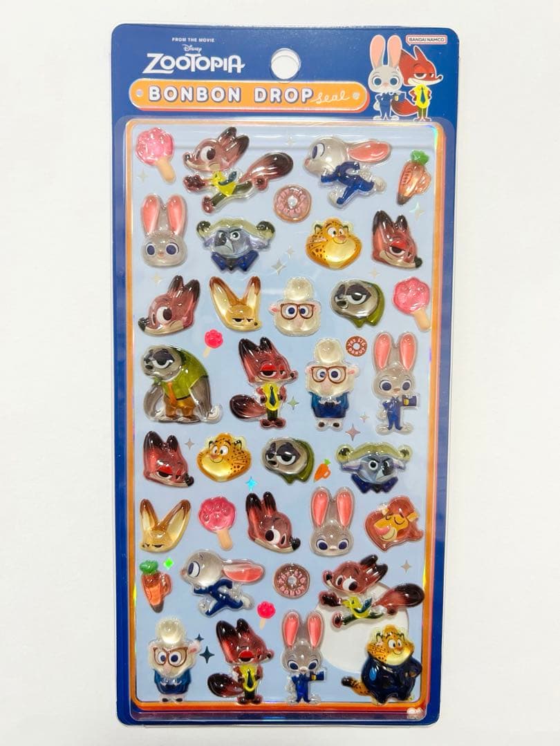 正規品 ズートピア ボンボンドロップシール ディズニー 第一弾