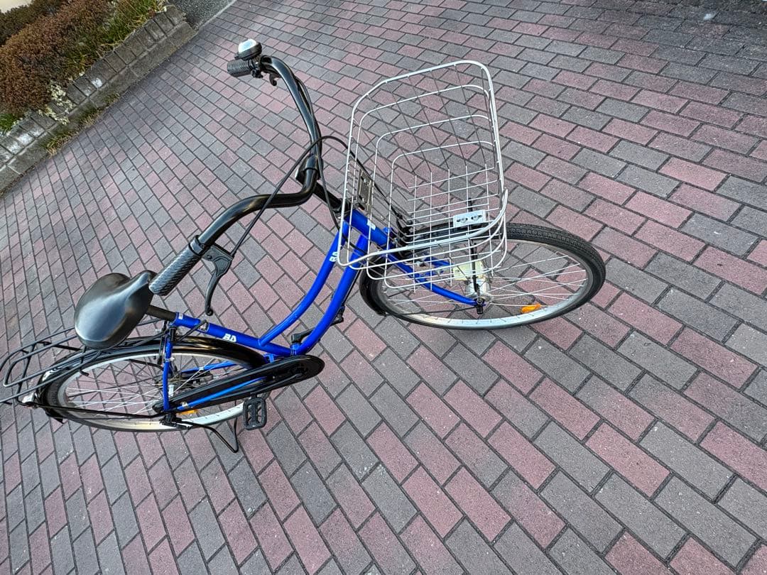 青色・オートライト・タウンサイクル(26㌅)お届け出来ます。お引き取りも可能です