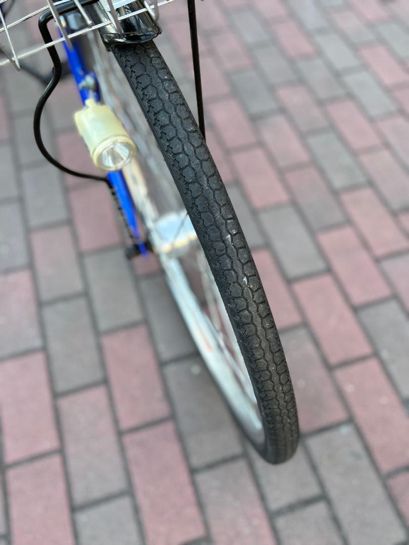 青色・オートライト・タウンサイクル(26㌅)お届け出来ます。お引き取りも可能です