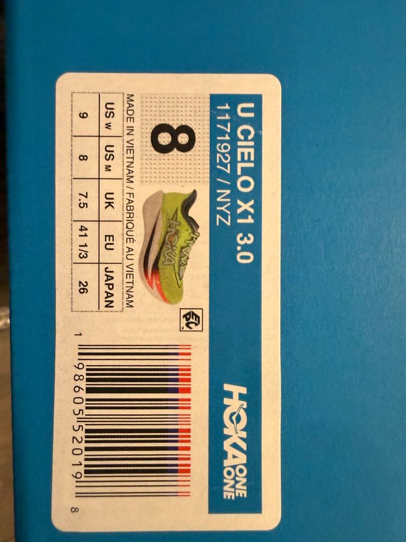 新品未使用　HOKA CIELO X1 3.0 26.0