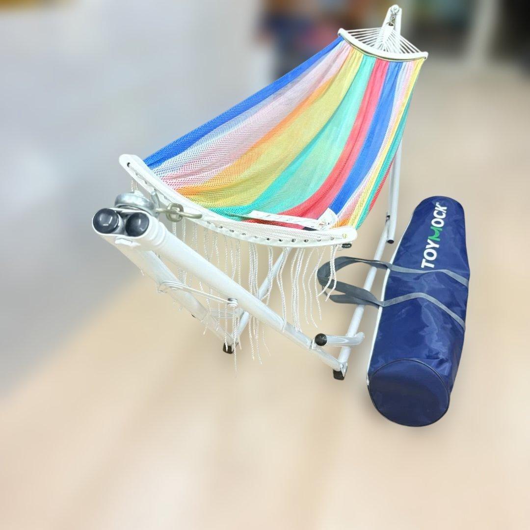 【美品】トイモック toymock 自立式 ハンモック マルチカラ―