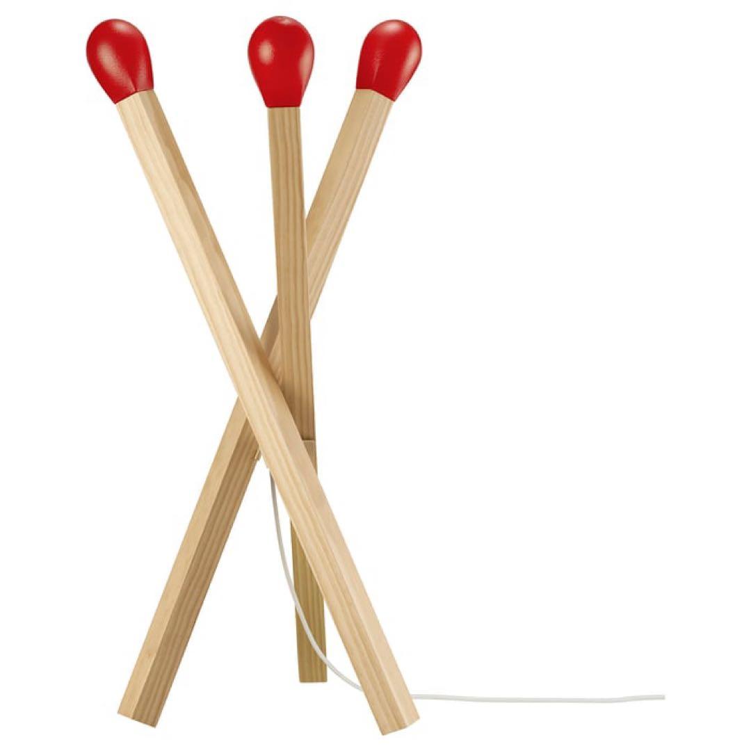 IKEA STRÅLA マッチ棒 ランプ