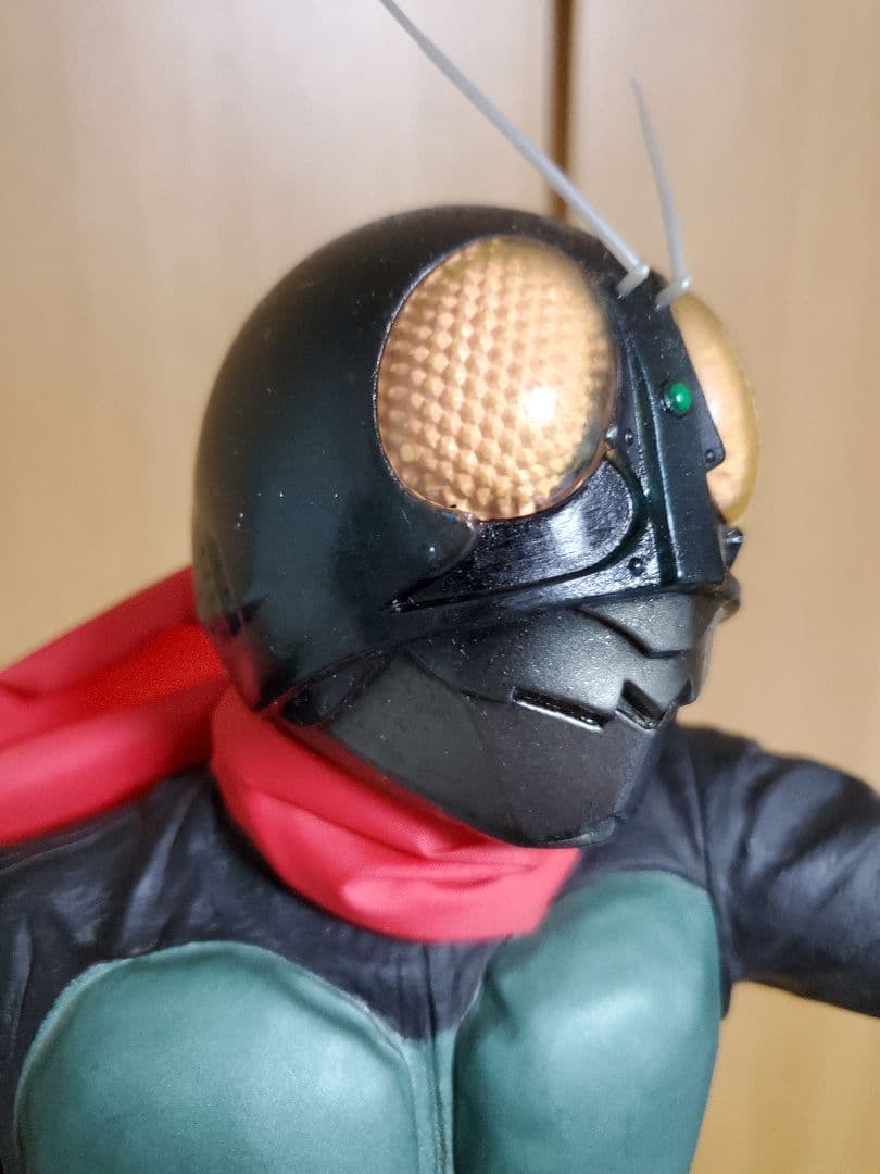 仮面ライダー 旧1号　ビニール製 フィギュア　ビッグサイズ　ソフビ　バンプレスト