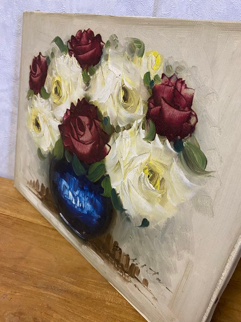 油絵　薔薇