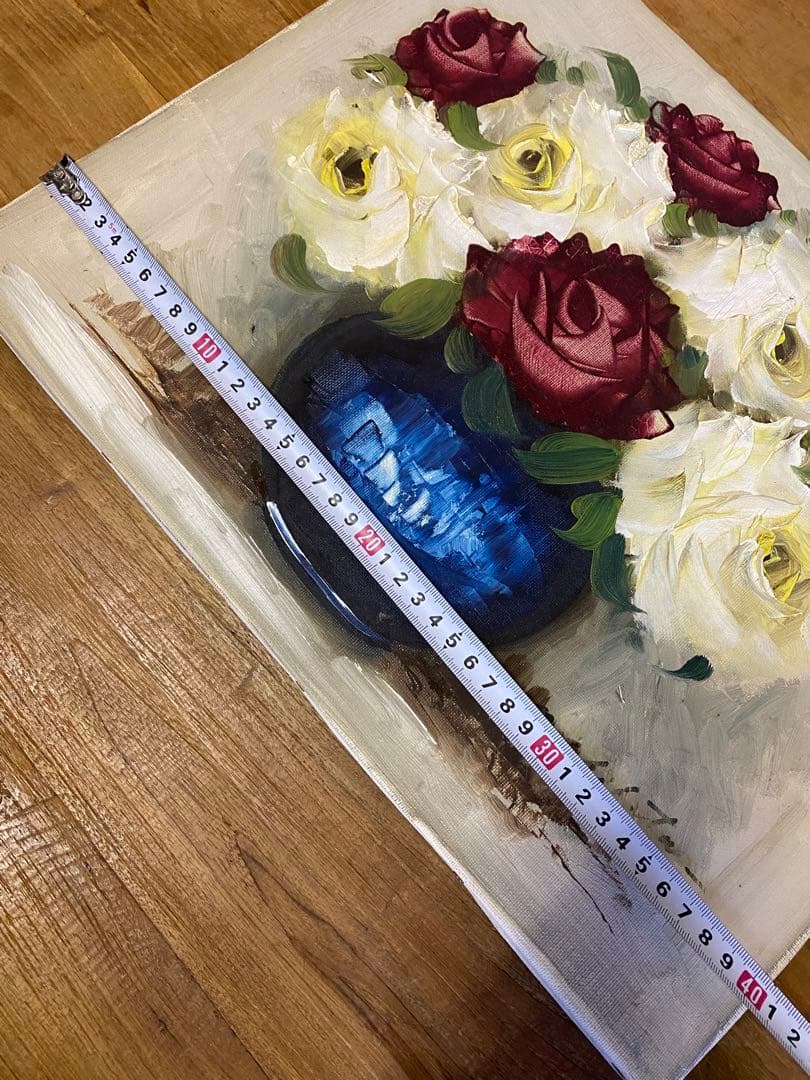 油絵　薔薇