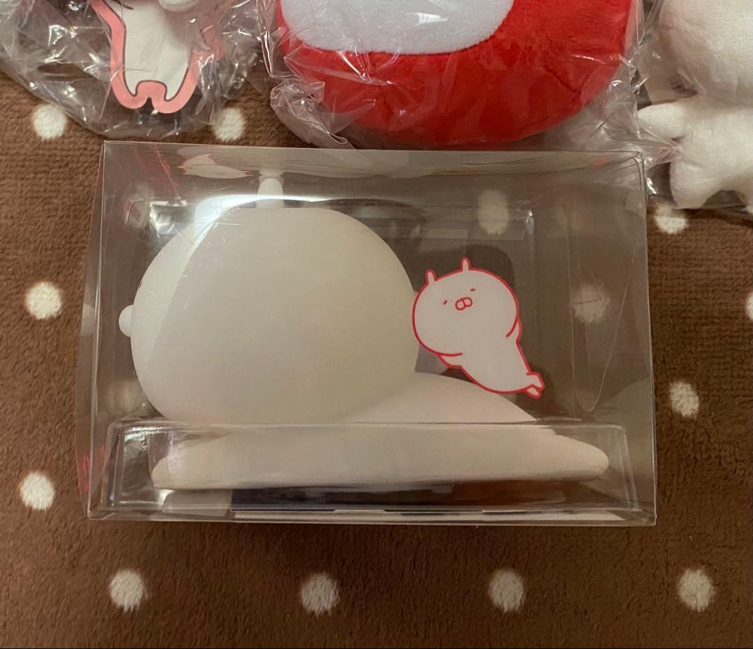 【新品】うさまる　ぬいぐるみ　いちご　等身大　　　　お部屋ライト　セット