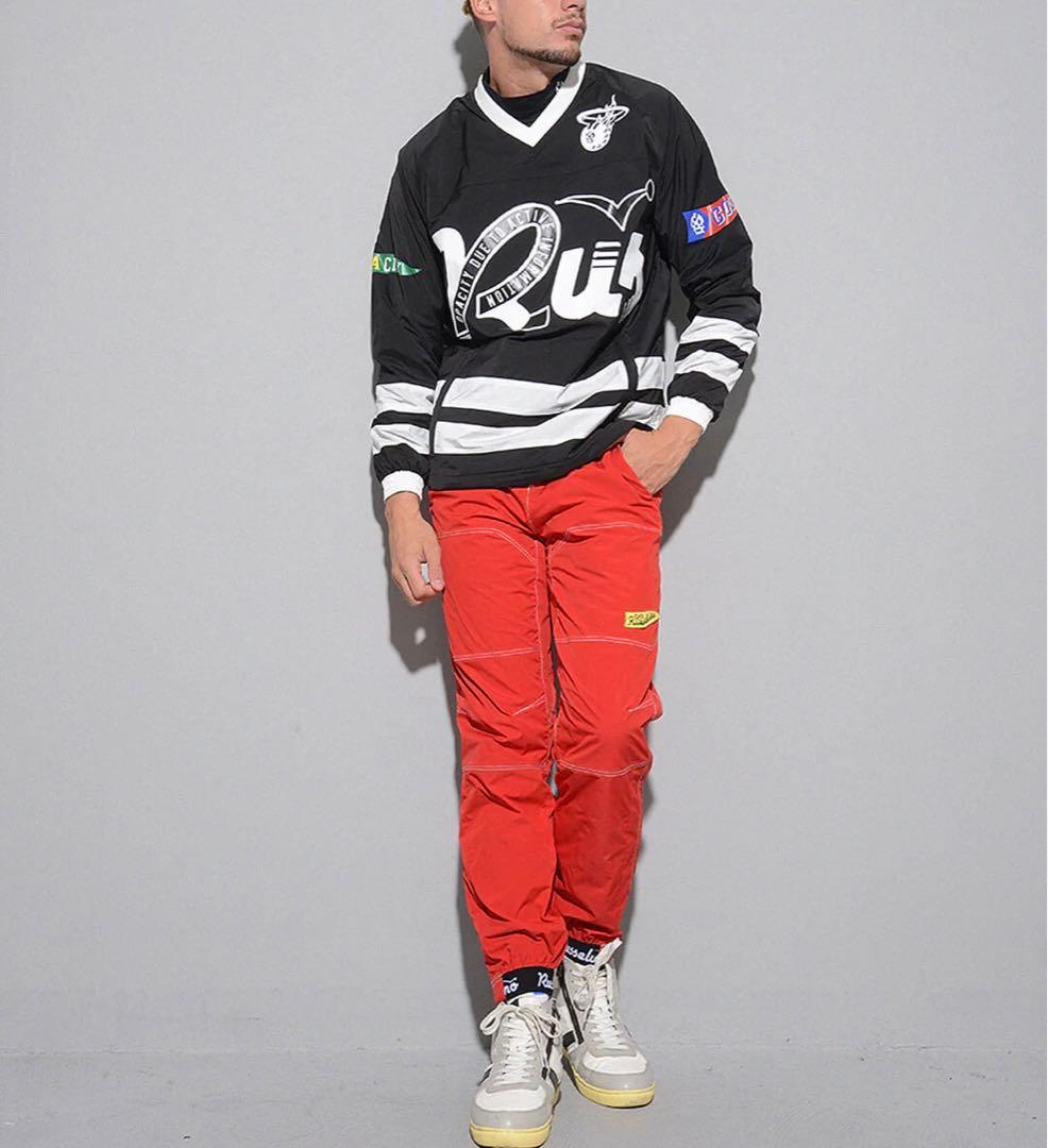 新品 ラッセルノ ゴルフ ウィンド ストップ ロング パンツ レッド XL 6