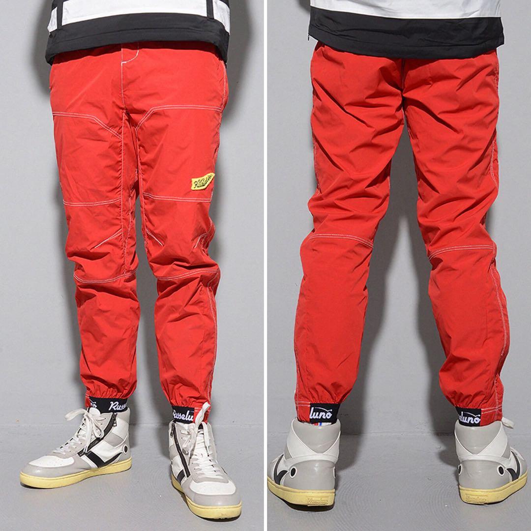 新品 ラッセルノ ゴルフ ウィンド ストップ ロング パンツ レッド XL 6