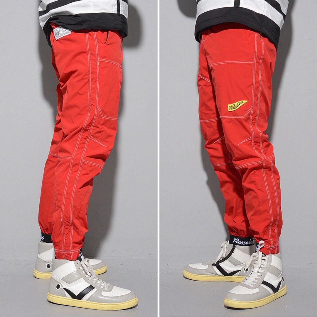 新品 ラッセルノ ゴルフ ウィンド ストップ ロング パンツ レッド XL 6