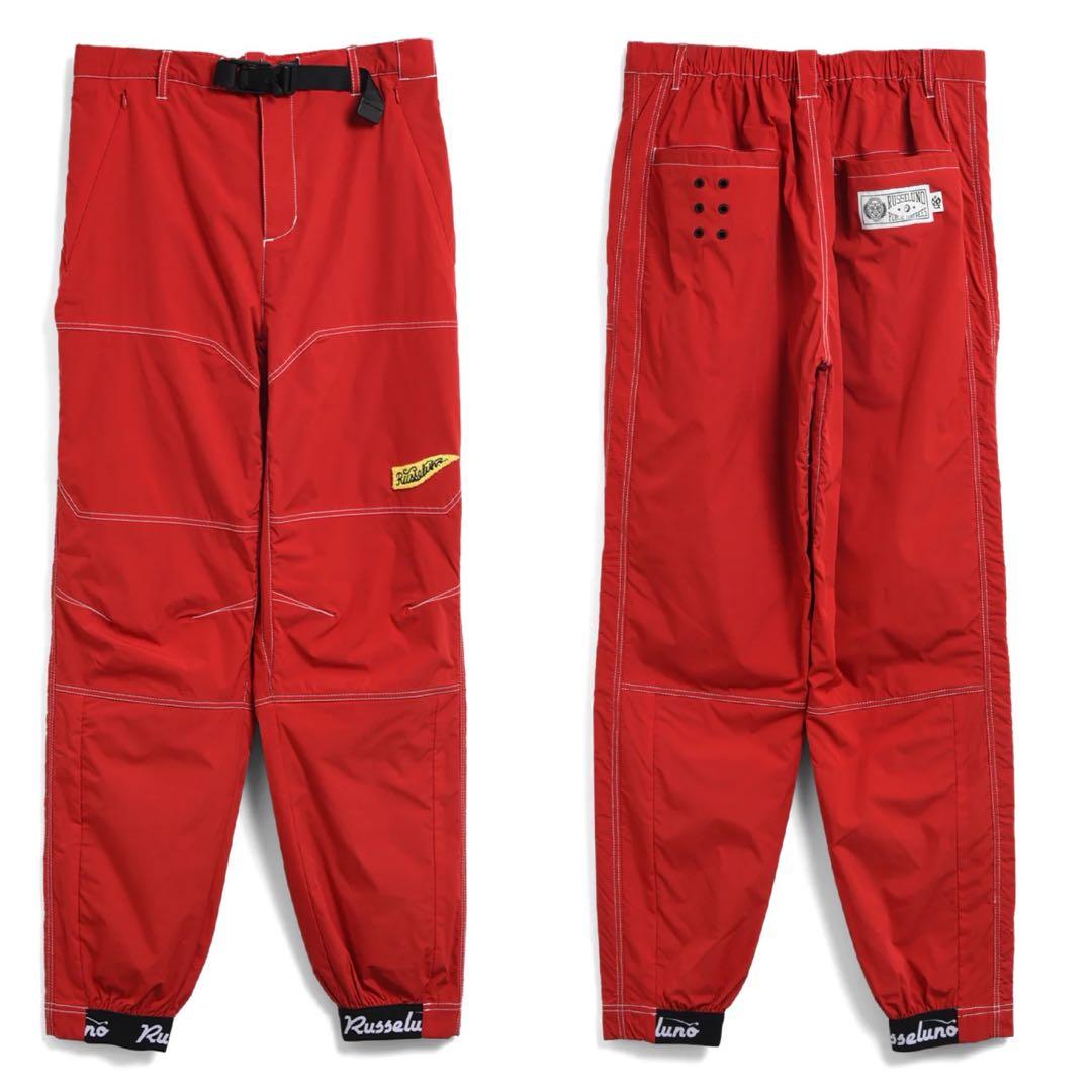 新品 ラッセルノ ゴルフ ウィンド ストップ ロング パンツ レッド XL 6