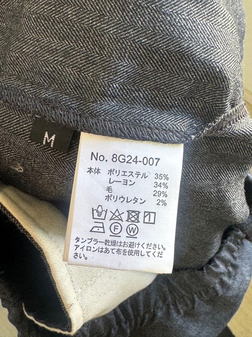 メンズウェア 8G SHOOT ONE TUCK WOOL BLEND PANTS -GRAY