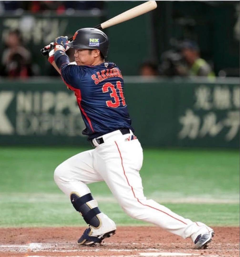 【新品】MIZUNO／坂倉将吾 侍ジャパン2024モデル レプリカユニフォームL