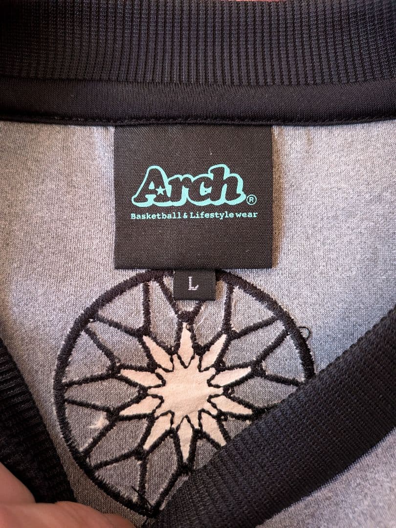 ARCH BB rim jersey crewneck【gray】