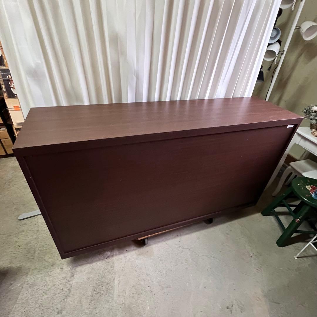 東馬 マネージメント収納シリーズ サイドボード ダークブラウン キャビネット
