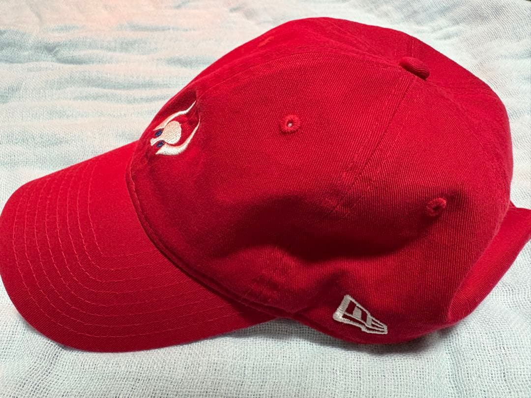 【美品】ニューエラ × 大阪近鉄バッファローズ 猛牛スモールロゴ レッド