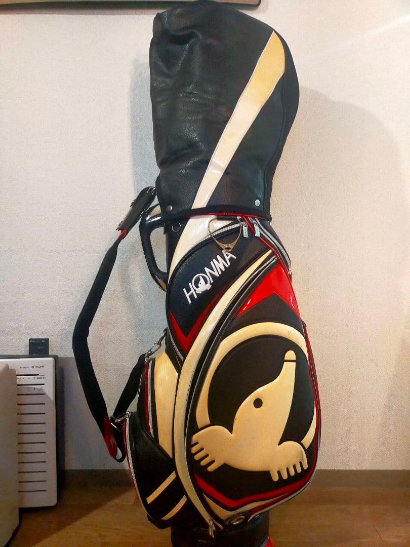 【ゴルフ】キャディバッグ HONMA ５分割 底面ロゴ仕様（希少）
