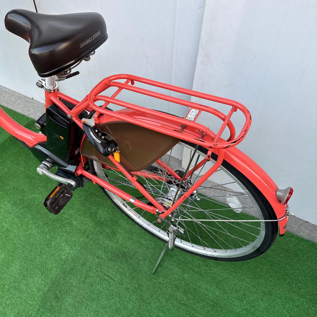 ブリヂストン電動アシスト自転車26インチ オレンジ