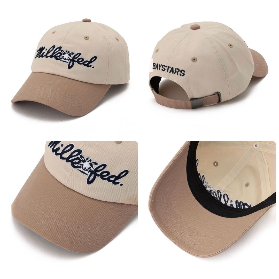 横浜DeNAベイスターズ × MILKFED. コラボ キャップ ベージュ