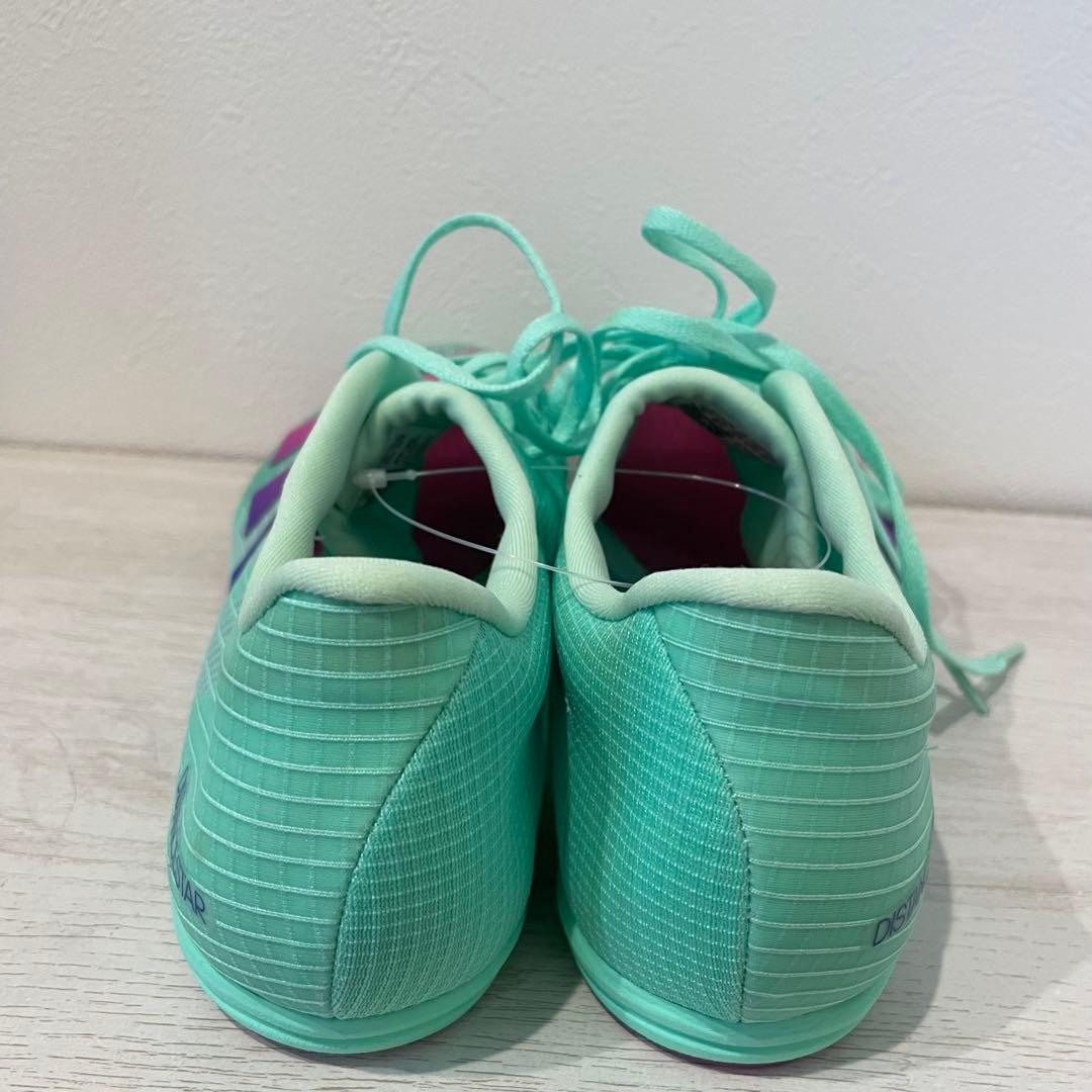新品 adidas ディスタンススター 27cm 緑 陸上スパイク 中長距離