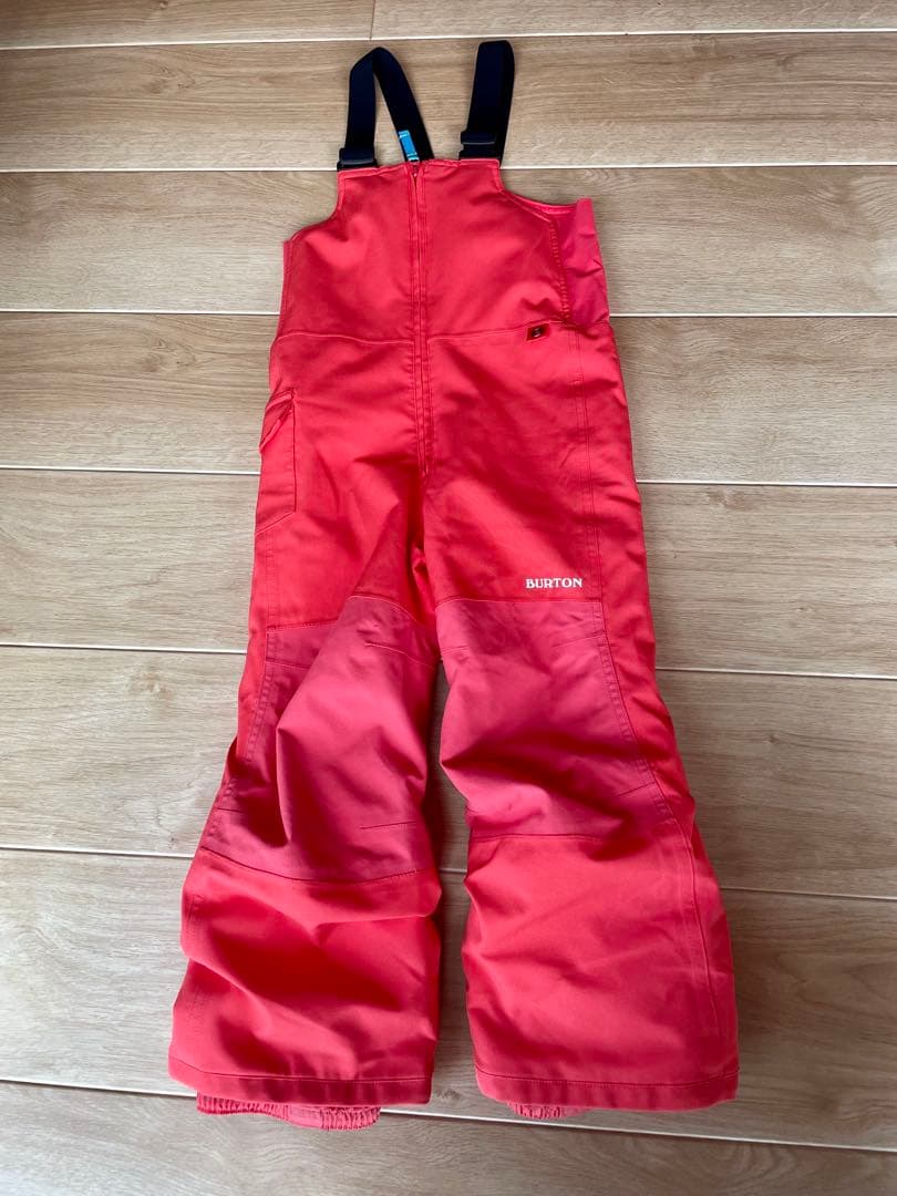 BURTON キッズ スノーボードウェア 上下セット XS 5Tビブパンツ女子