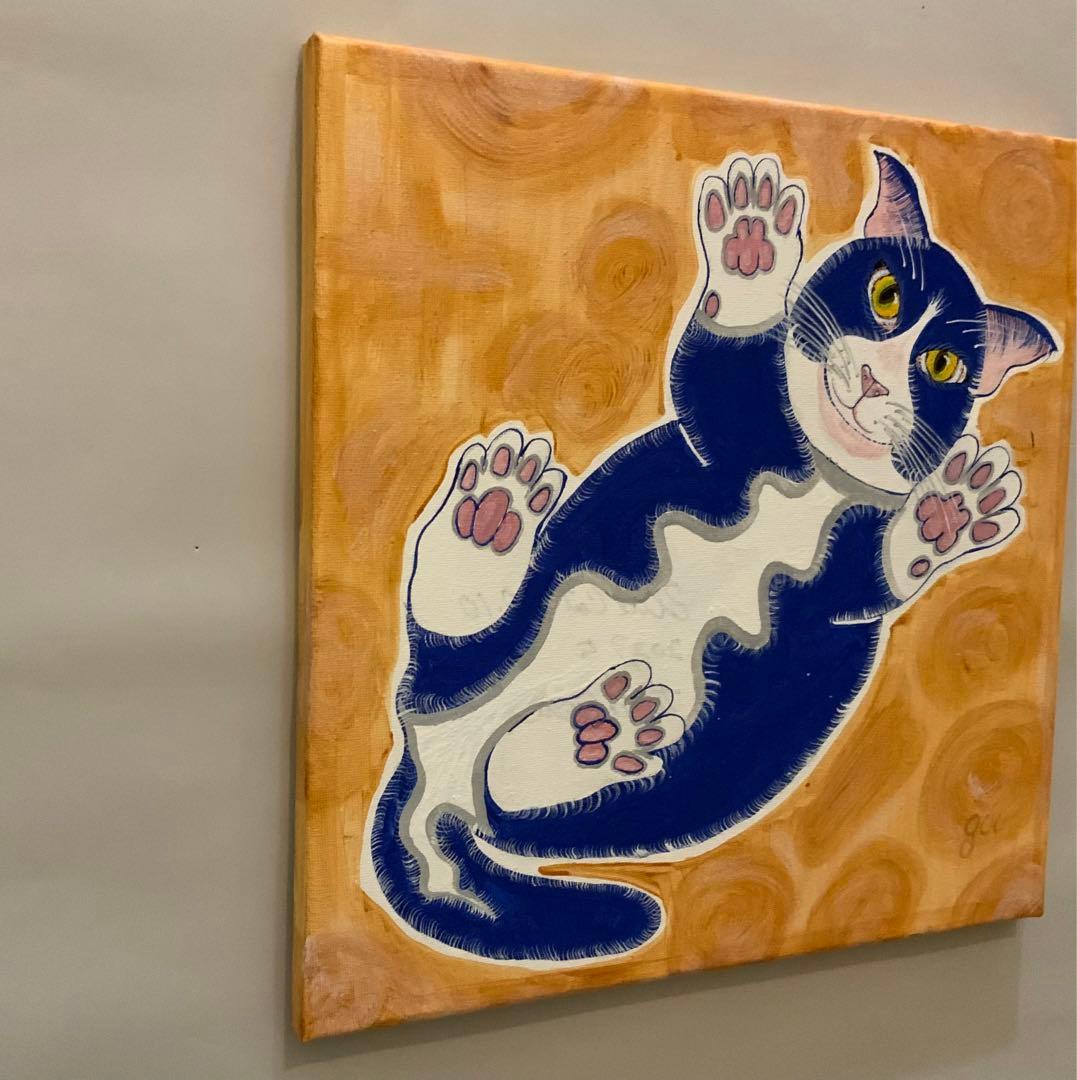 各種公募展入選作家による現代アート作品　『ブルーキャット　NO.10』