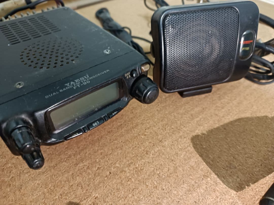 YAESU FT-90 無線機　マイク　スピーカー　セット　中古品