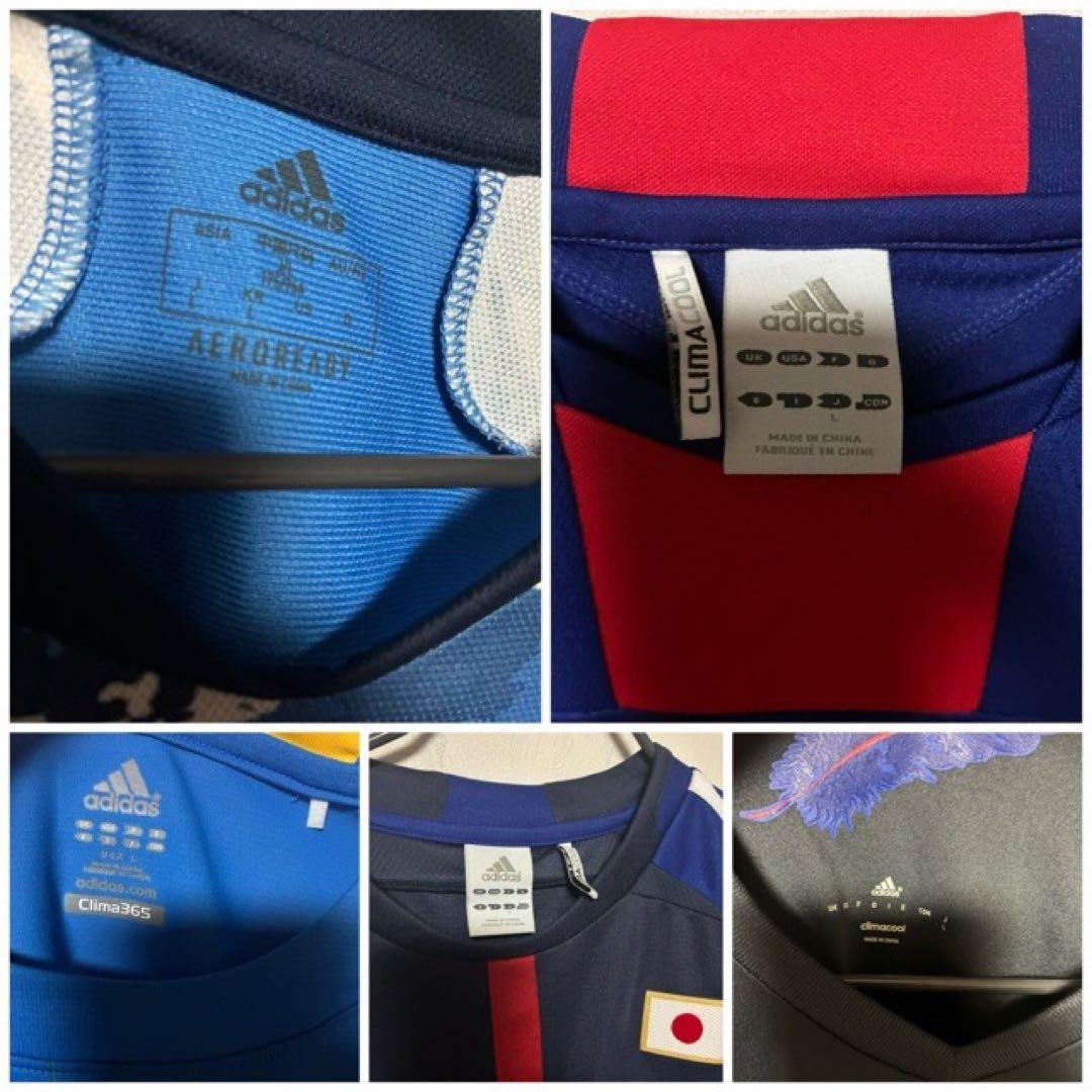 adidas アディダス 日本代表 ユニフォーム 5枚セット Lサイズ 美品