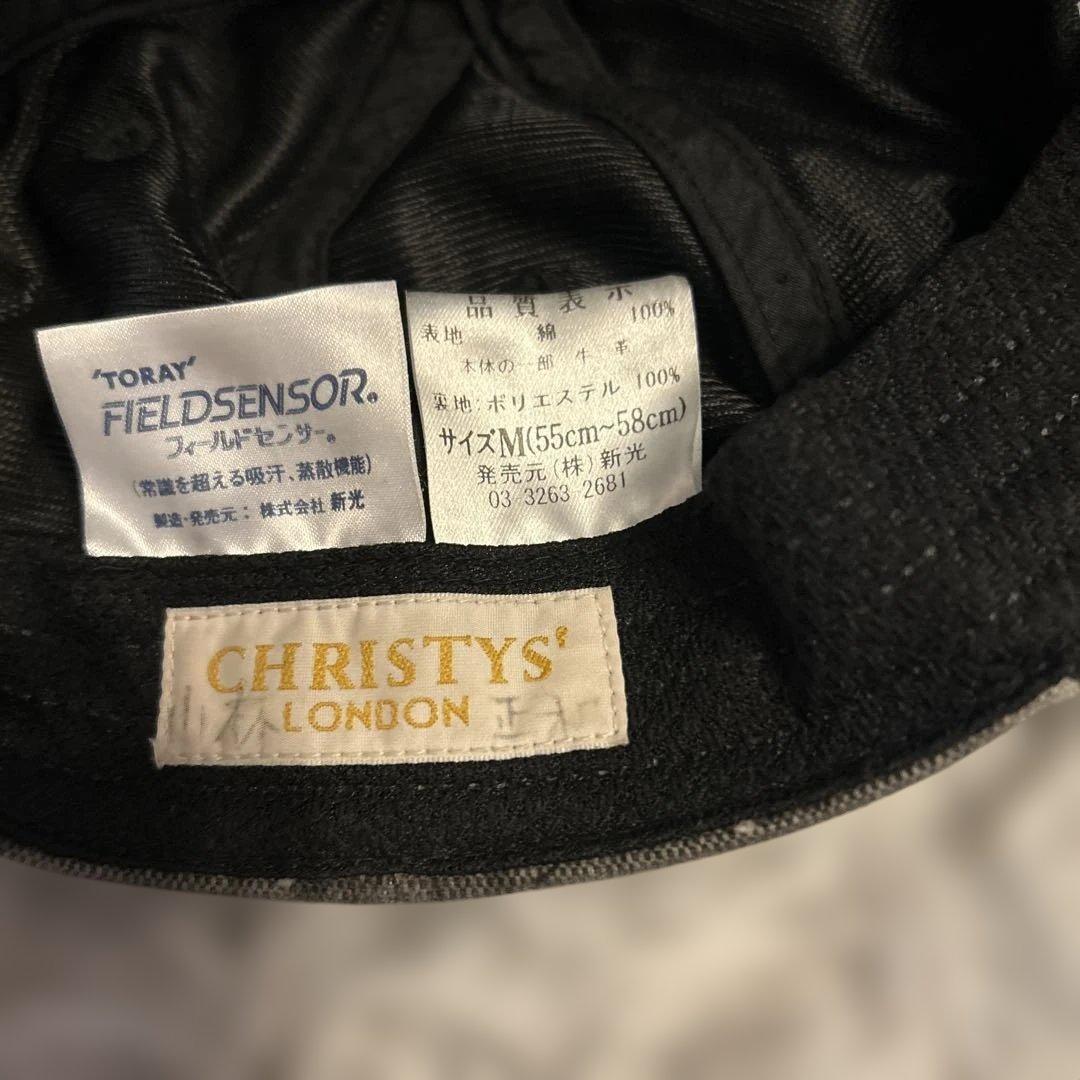 CHRISTYS' LONDON キャップ Mサイズ ブラック