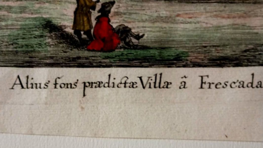 お値下げ　古典版画　1685年　FALDA 「Villa Frescada」